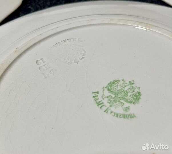 Тарелки Кузнецова фарфор