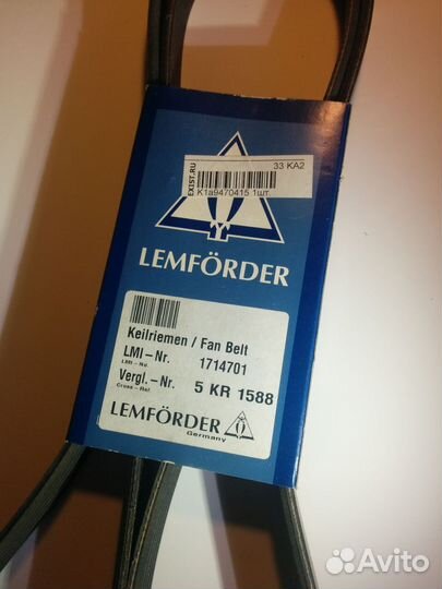 Ремень поликлиновой lemforder 1714701