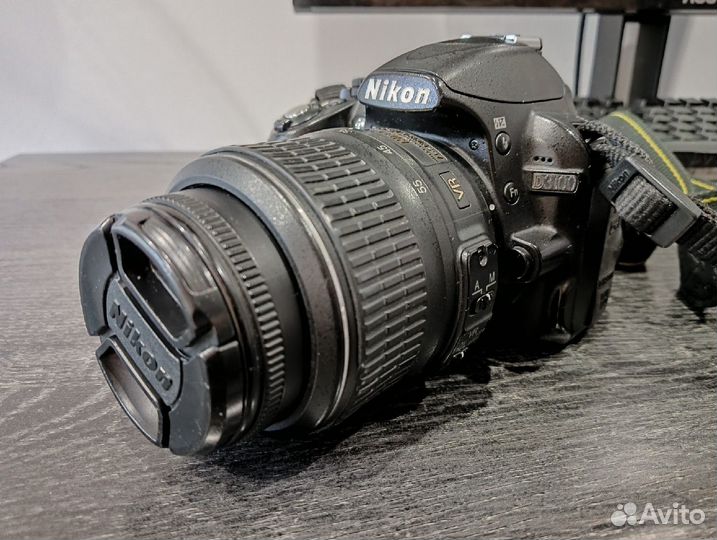 Nikon d3100 зеркальный фотоаппарат + nikkor 18-55m