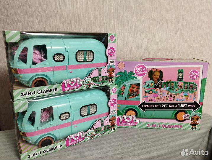 Лол автобус Глэмпер Кемпер 25+ сюрпризов, новый