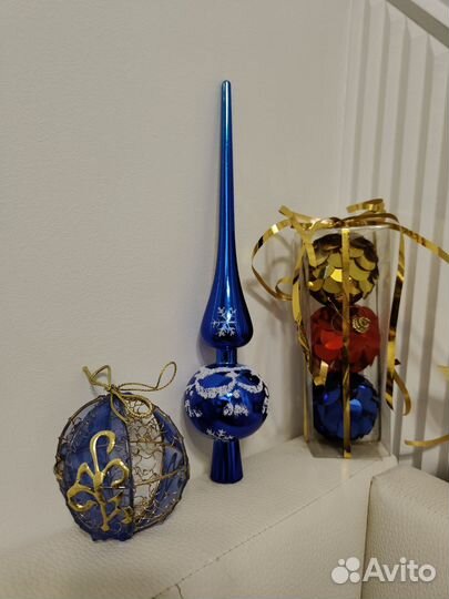 Новогодние игрушки набором