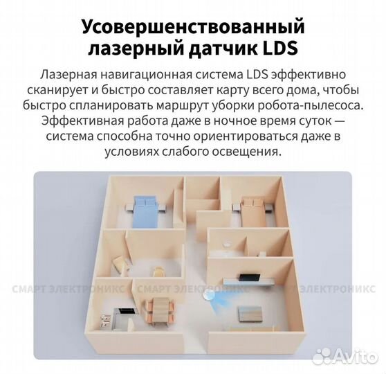 Робот-пылесос Xiaomi Robot Vacuum-Mop 2 Pro, новый