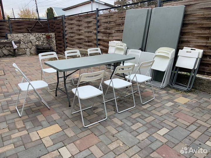 Столы и стулья на прокат
