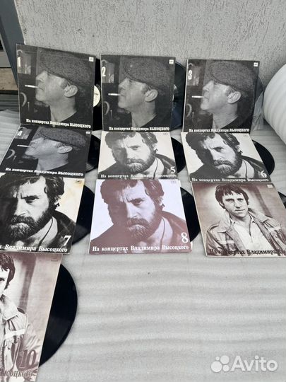 Пластинки виниловые Владимира Высоцкого номерные
