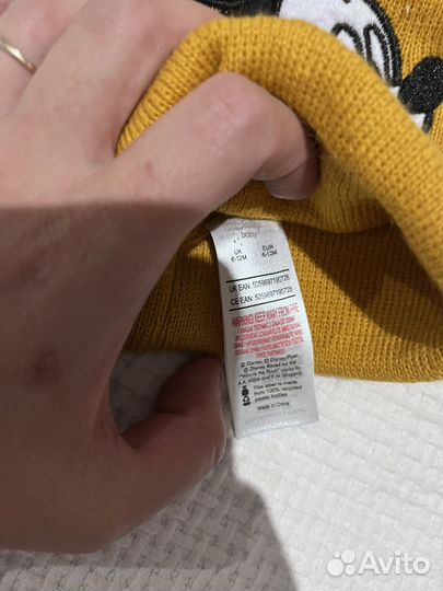 Шапка disney для мальчика и девочки