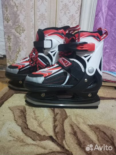 Коньки детские раздвижные размер 31-34