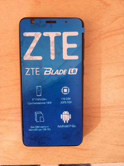 Новый смартфон ZTE blade L 8 черного цвета