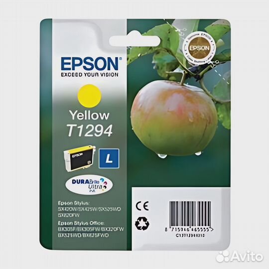 Картридж Epson T1294 Yellow желтый C13T12944011
