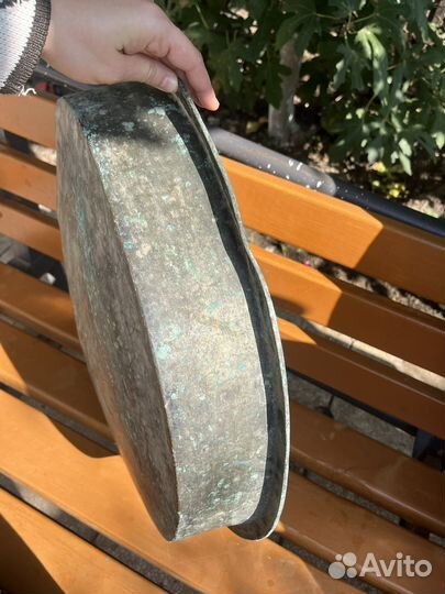 Старинный медный таз