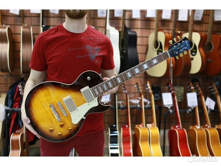 Cort CR250-VB электрогитара, цвет санбёрст