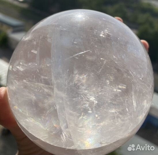 Шар из натурального горного хрусталя 10 см