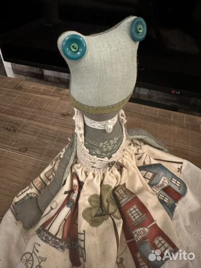 Мягкая игрушка лягушка ручная работа