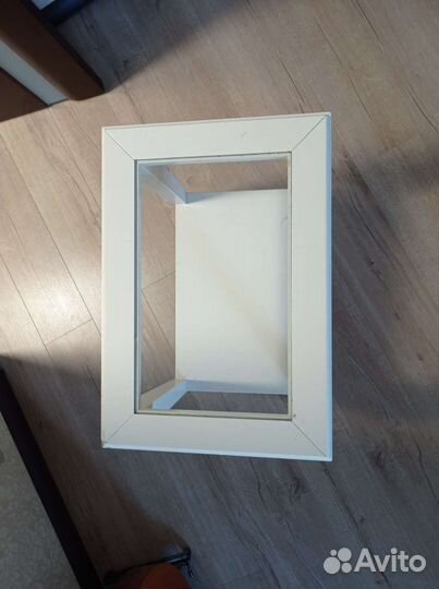 Тумба из натурального дерева белая бу