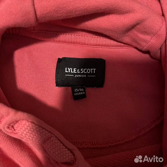 Необычное розовое худи lyle & scott оригинал
