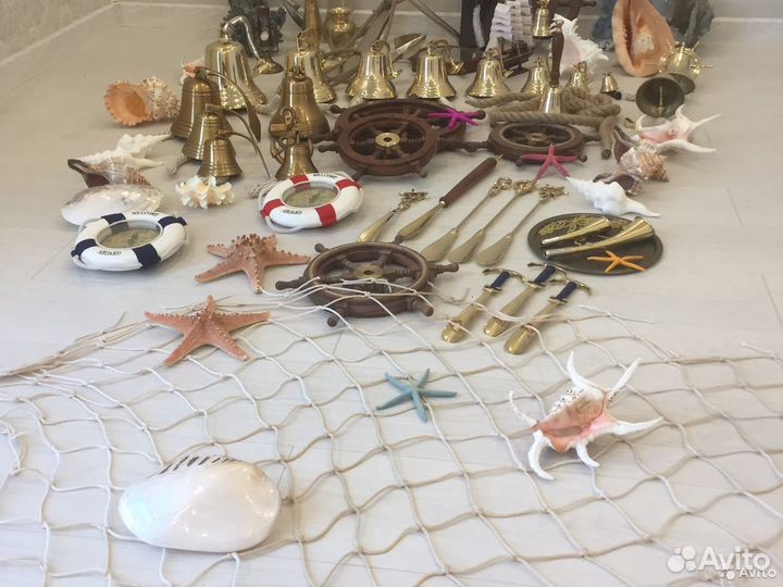 Колокол Морской в Подарок вмф Штурвалы Якоря