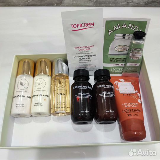 L'Occitane, HFC, Molton brown, Elemis, Erborian