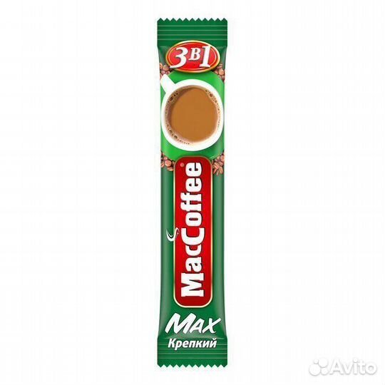 Растворимый кофе маккофе Макс Крепкий 3в1 20г