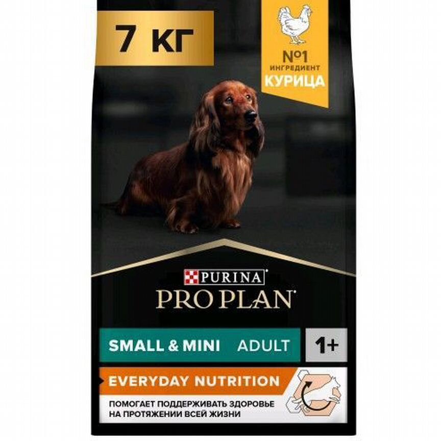 Корм для собак Pro Plan Small & Mini Adult 7кг