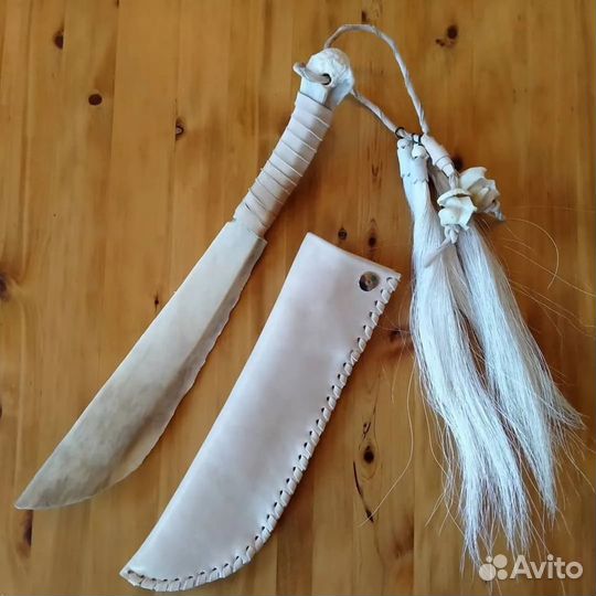 Нож из конского ребра хэлмэ / сэлэм
