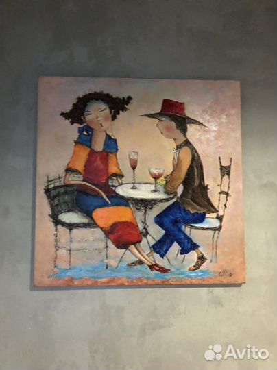 Картина / по мотивам грузинского художника/ мастих