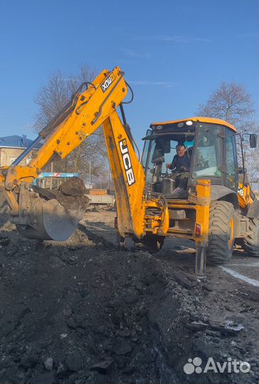 Аренда экскаватора погрузчика услуги трактора jcb