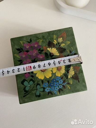 Шкатулка деревянная с росписью лакированная