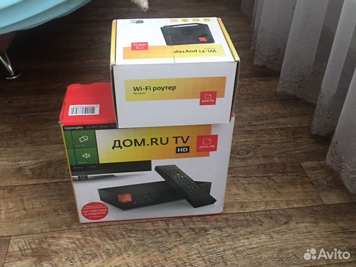 Интернет тв приставка и роутер