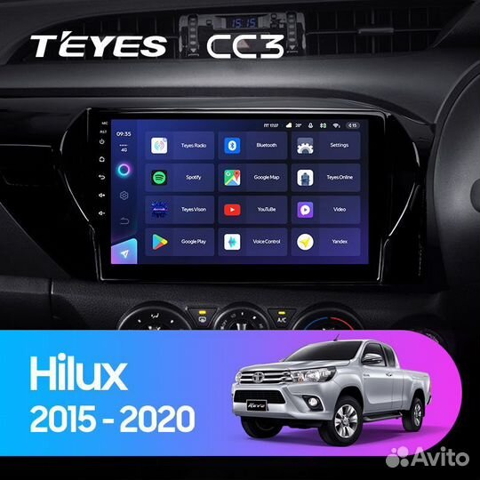 Магнитола Teyes Toyota Hilux CC3L CC3 CC3 2k