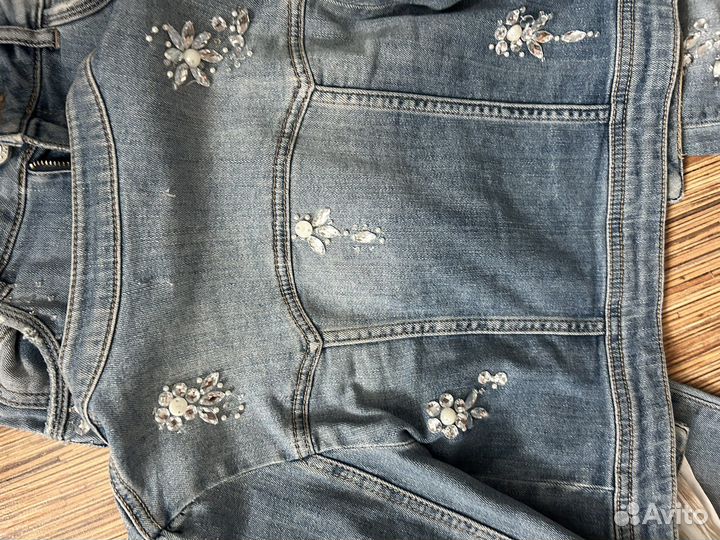 Костюм джинсовый twin-set 140 для девочки