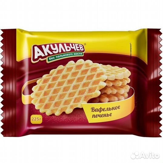Рассыпчатое сливочное печенье Акульчев 225г