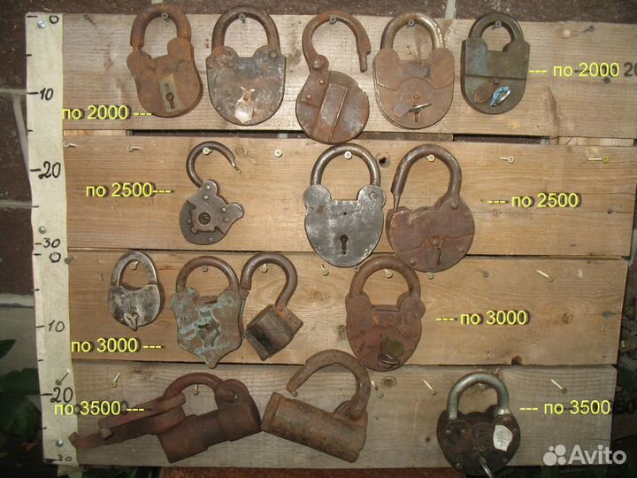 Замки навесные врезные амбарные старинные ключи