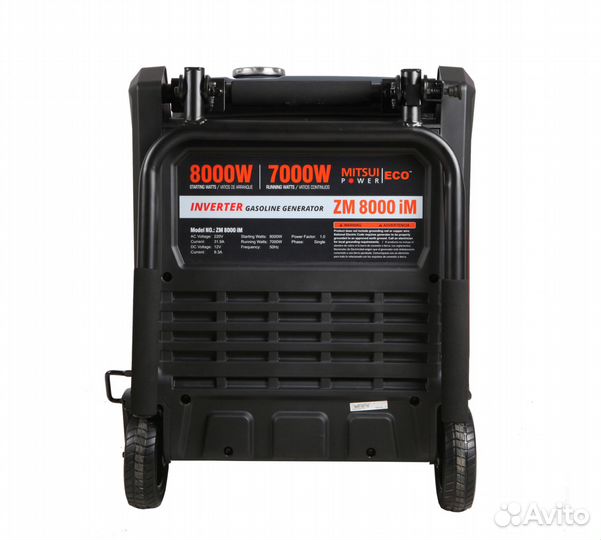 Генератор бензиновый инверторный с электростартером 8 кВт