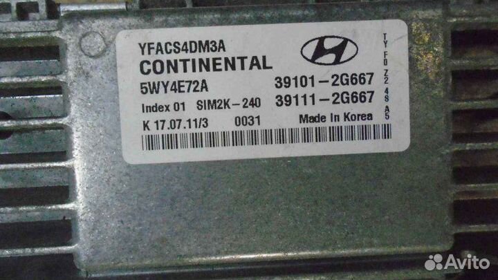 Блок управления двигателем Hyundai Sonata 6 2.4