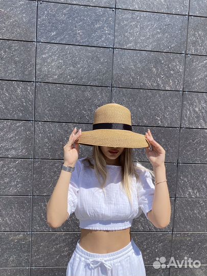 Шляпа и сумка пляжные новые