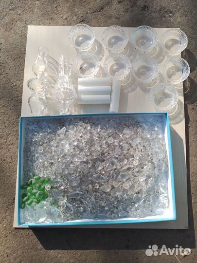 Хрустальные подвески для люстры СССР 10 кг бронь