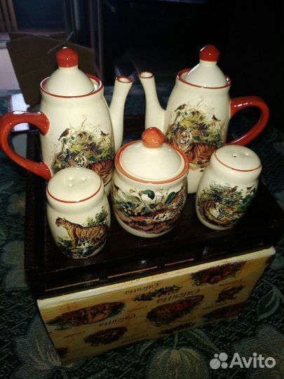 Керамический набор для специй 5 предметов