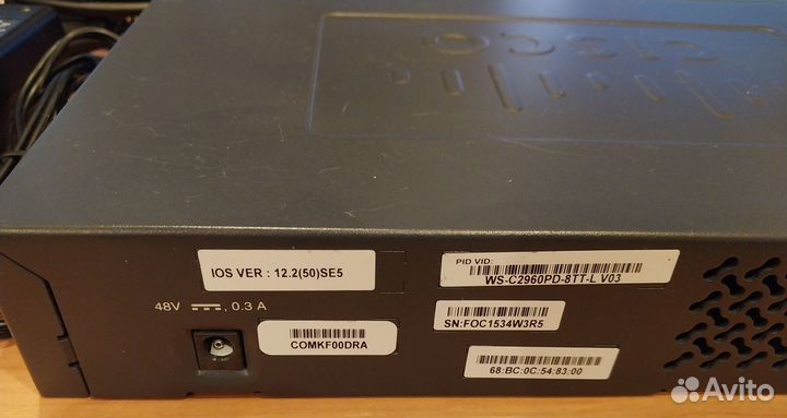 Коммутатор Cisco WS-C2960PD-8TT-L, 48TT-L, 24TT-L