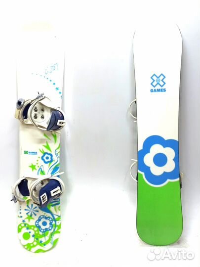 Сноуборд X-games 138 см + крепления