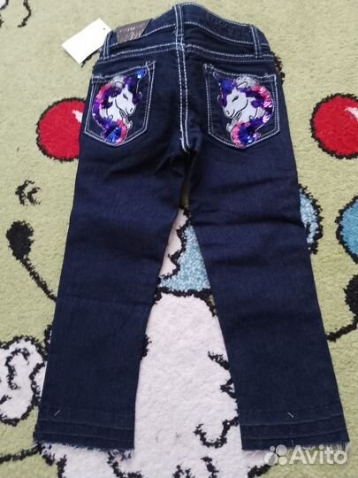 Джинсы для девочки размер 90/92