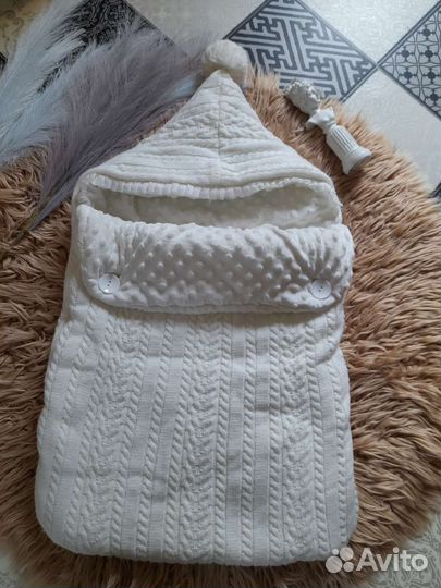 Детский Конверт на выписку зимний