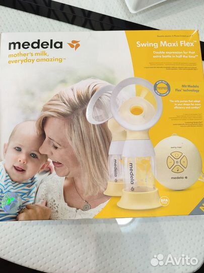 Двойной Молокоотсос Mebela Swing Maxi Flex