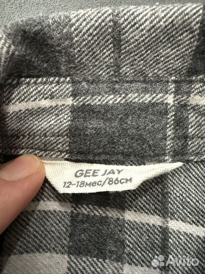 Рубашка в клетку 86 gloria jeans