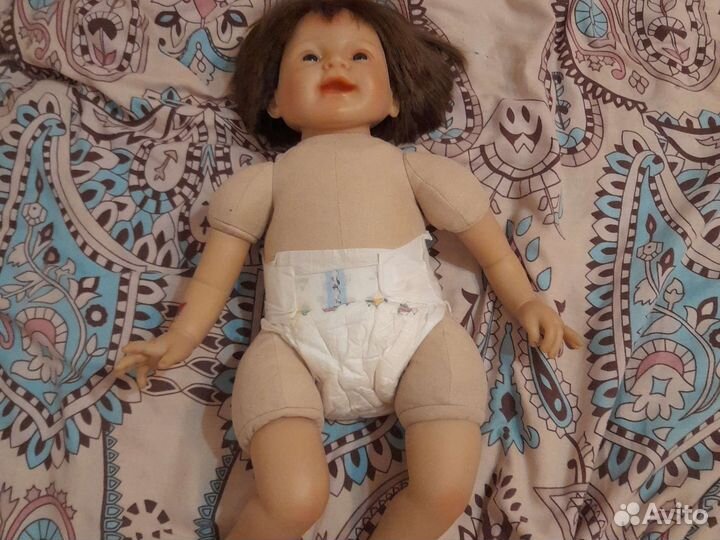 Кукла реборн силиконовая девочка(с коляской)