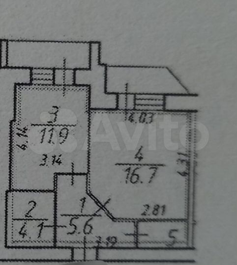 1-к. квартира, 40,6 м², 7/9 эт.