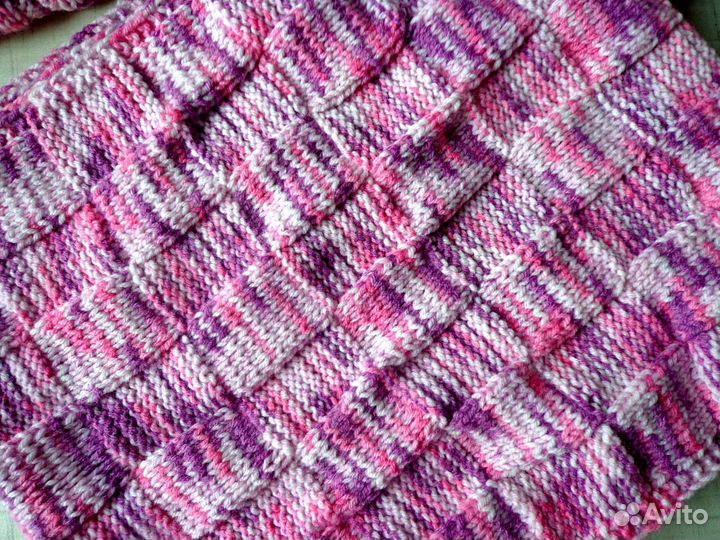 Комплект шапка и снуд женский