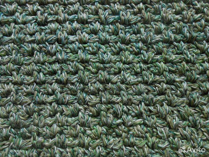 Вязаный коврик прямоугольный 