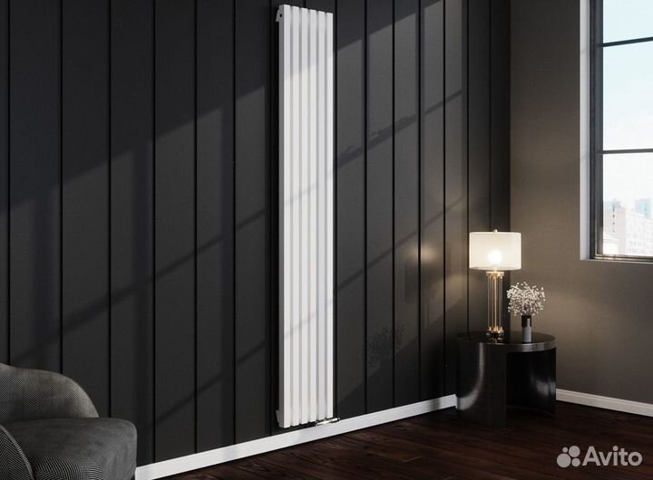 Вертикальный дизайнерский радиатор Steel-Hot от пр