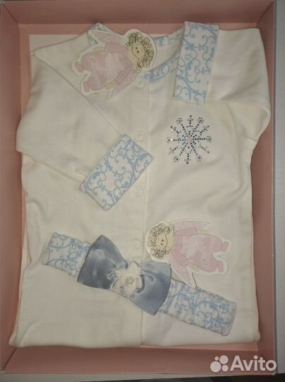 Слип повязка-бантик 3-6 мес 68 см 100% хлопок Chou