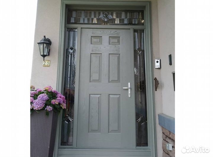 Дверь входная из массива дерева утеплённая Север