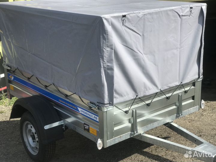 Прицеп Кремень Профи 2,0х1,3 оц. высокий тент